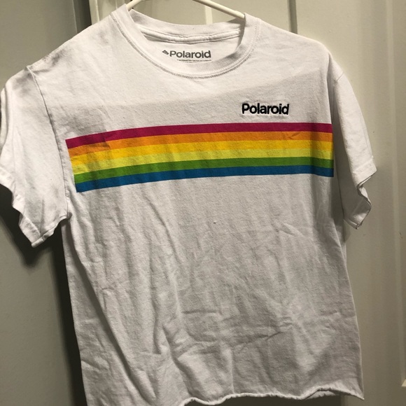 Tops - Polaroid cropped t-shirt